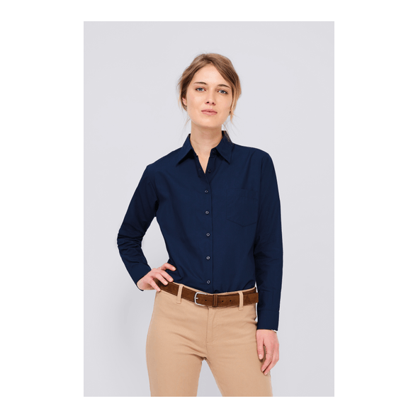 SOL'S | Chemise en popeline à manches longues pour femme